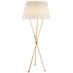 Gold Linen Floor Lamp
