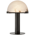 Alabaster Bronze Table Lamp