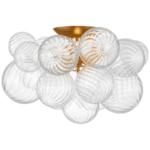Gold Glass Ceiling Light
